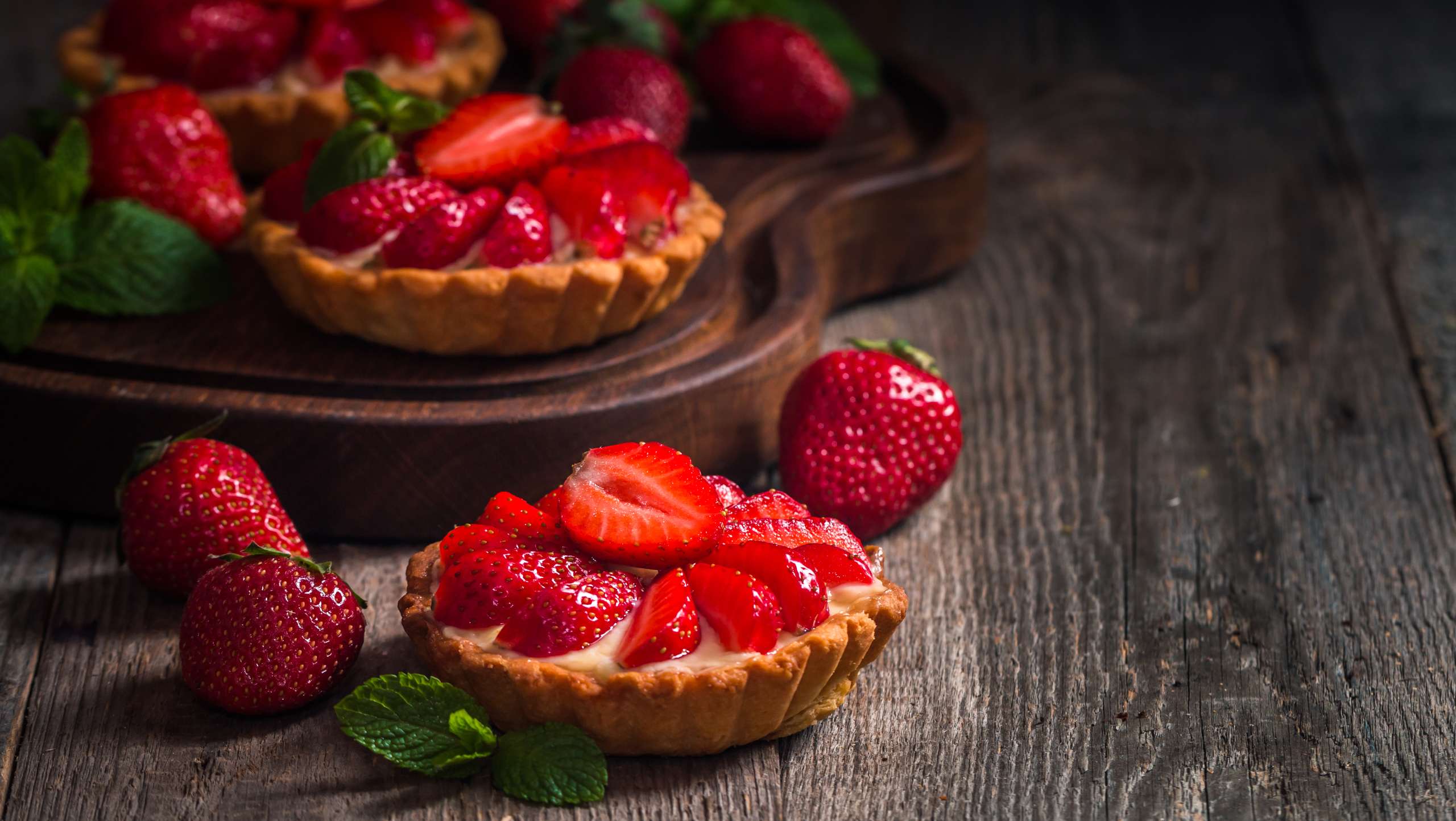 esempio di crostata fragole realizzata con prodotti forniti da Innovaction S.r.l